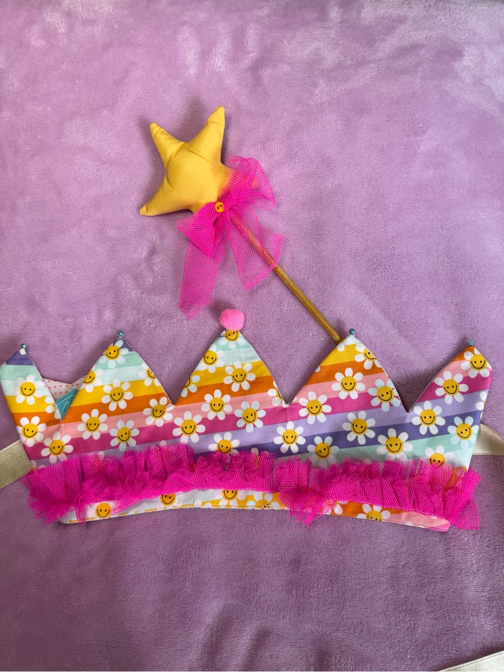 New Princess Crown & Magic Wand Set for Girls